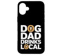 Chien Papa Boissons Local Craft Beer Brewery Lover Coque pour iPhone 16 Plus