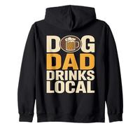 Chien Papa Boissons Local Craft Beer Brewery Lover Sweat à Capuche