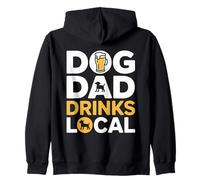 Chien Papa Boissons Local Craft Beer Brewery Lover Sweat à Capuche