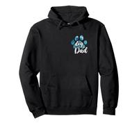 Chien papa imprimé patte chiot amour fête des pères tie dye bestie bestie Sweat à Capuche