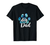 Chien papa imprimé patte chiot amour fête des pères tie dye bestie bestie T-Shirt