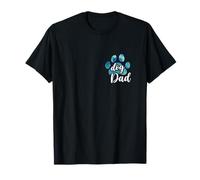 Chien papa imprimé patte chiot amour fête des pères tie dye bestie bestie T-Shirt
