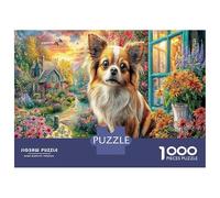 Chien par Flower Cottage 1000 Pièces Coffret Puzzle Animaux ruraux Puzzle Classique Carton Solide - Ultra Dur pour Couples, Top Noté, Activité Parfaite À La Maison 70x50cm/1000pcs