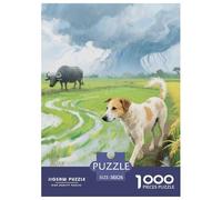 Chien Paria Indien 1000 Pièce Puzzle Jeu Éduchatif Classique Chien de Compagnie Jigsaw Puzzle Jeu De Défi Unique pour Cadeaux De Voyage, Présent 38x26cm/1000pcs
