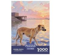 Chien Paria Indien 1000 Pièce Puzzle Jeu Éduchatif Créatif Chien de Compagnie Jigsaws Jeu De Défi Unique pour Cadeaux De Voyage, Présent 38x26cm/1000pcs