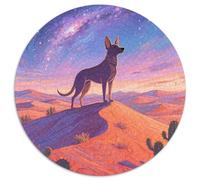 Chien Pariah Indien 1000 Pièce Jigsaw Puzzles Jeux Éducatifs Créatif Chien de Compagnie Jigsaw Circulaire Défi Couleur pour Adultes Et Enfants 1000pcs (67.5x67.5cm)