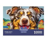 Chien Pasteur Puzzle Adulte 1000 Pièces De Qualité Supérieure - Le Défi des Puzzles Complexes, pour Une Cible Étendue (14 Ans Et Plus) 70x50cm/1000pcs
