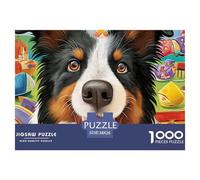 Chien Pasteur Puzzle pour Adultes - 1000 Pièces De Qualité Supérieure : Challenge Éducatif Conçu pour Un Public Large (Homme, Femme, Adultes, Enfants 14+) 38x26cm/1000pcs