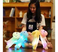 Chien Peluche Lumineux LED, Couleur: Jaune, Taille: 35cm