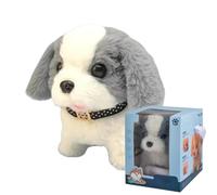 Chien Peluche Marche Aboie Animal Interactif Qui Marche, Aboie Et Remue La | Jouet Chiot Robot Peluche Interactif Jouet Compagnon Électronique De Rôle Pour Garçons Et