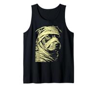 Chien Pit Bull avec Costume Effrayant de Momie Halloween Débardeur