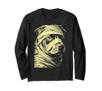 Chien Pit Bull avec Costume Effrayant de Momie Halloween Manche Longue