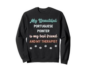 Chien Pointer Portugais Mignon Papa Maman Ami et Thérapeute Sweatshirt