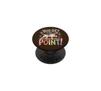 Chien pointeur Mignon avec Inscription You Get The Point Funny Pet Humour PopSockets PopGrip Adhésif