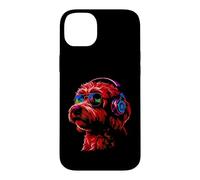 Chien Portant des écouteurs et des Lunettes de Soleil EDM Rave Design Coque pour iPhone 14 Plus