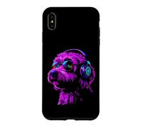 Chien Portant des écouteurs et des Lunettes de Soleil EDM Rave Design Coque pour iPhone XS Max
