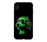 Chien Portant des écouteurs et des Lunettes de Soleil EDM Rave Design Coque pour iPhone XS Max
