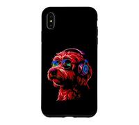 Chien Portant des écouteurs et des Lunettes de Soleil EDM Rave Design Coque pour iPhone XS Max