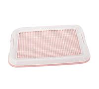 AWHAO Chien Pot Toilette Formation Plateau Maille Pot Formation Plateau Chiot Pipi Support Coussin Pot entraîneur pour Chiots, Rose