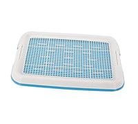 AWHAO Chien Pot Toilette Formation Plateau Maille Pot Formation Plateau Chiot Pipi Support Coussin Pot entraîneur pour Chiots, Bleu