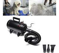 Chien Professionnel Séchoir 2800W, pulseur pour chien silencieux Vitesse Continue, 2 vitesse, 2 Température: 35°c et 65°c, Souffleur Chien pulseur silencieux pour Chien/Chat et Autres, avec 4 Buses
