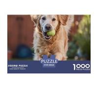 Chien Puzzle 1000 Pièces Animal Mignon - Détente Garantie, Défi Ludique pour Adultes, Déco Artistique, Poster + Cadeau Prêt, 38x26cm/1000pcs