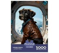 Chien Puzzle 1000 Pièces Animal Mignon - Format Mural, Défi Intellectuel, Pièce Épaisses Antidérapantes, Boîte Cadeau + Poster, 38x26cm/1000pcs