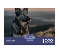 Chien Puzzle 1000 Pièces Animal Mignon -soirée Jeu Esprit Puzzle, Pièce Épaisses Antiglisse, Poster & Boîte Cadeau, 70x50cm/1000pcs