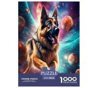 Chien Puzzle 1000 Pièces Cadeau Unique Jeu Éduchatif Challenge Toy À De Qualité Supérieure Peinture Art pour Adultes Et Enfants 38x26cm/1000pcs