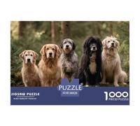 Chien Puzzle 1000 Pièces Cute Pets - Puzzle Cozy Soir D’Hiver, Carton Premium, Challenge en Duo, Poster pour Déco, 38x26cm/1000pcs