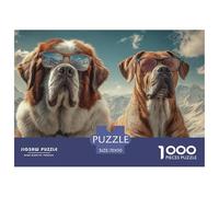 Chien Puzzle 1000 Pièces Cute Pets - Puzzle Cozy Soir D’Hiver, Carton Premium, Challenge en Duo, Poster pour Déco, 70x50cm/1000pcs