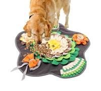 Chien Puzzle Alimentateur, Tapis À Prêcher Pour Chiens L'alimentation Lente, Engagement Sensoriel Piet Chiot Disposés Dans Un Modèle De Fleurs À Cinq PMental Jeux Pour Entraînement Du Stress