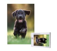 Chien Puzzle Mignon 120 Pièces Adultes, DIY Puzzles Classiques Art avec Boîte d'emballage et Photos de Référence, Relaxation/Soulagement du Stress/Jeux Amusants, Creatif Cadeau pour Femme M-1956