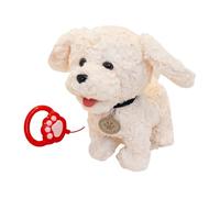Chien Quecamina - Chiot qui aboie électroniquement 27 x 21 x 13 cm, animal en peluche qui parle et bouge la queue, jouet interactif pour marcher activé par le son | Utilisations de confort :