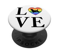 Chien Race Basset Griffon Vendeen Grand Mot Amour PopSockets PopGrip Adhésif