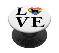 Chien Race Basset Griffon Vendeen Petite Mot Amour PopSockets PopGrip Adhésif