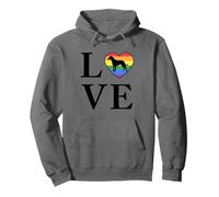 Chien Race Cimarron Uruguayo Mot Amour Typographie rétro Sweat à Capuche