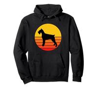 Chien Race Giant Schnauzer Chien Coucher Soleil Sweat à Capuche