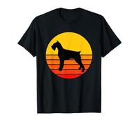 Chien Race Giant Schnauzer Chien Coucher Soleil T-Shirt