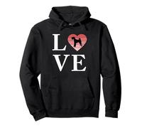 Chien Race Lakeland Terrier Mot Amour Typographie rétro Sweat à Capuche