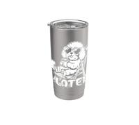 Chien - Rendez-vous plus tard en été ou en vacances - Caniche Gobelet isotherme en acier inoxydable double paroi