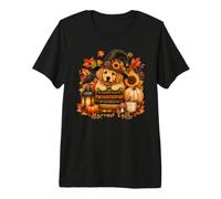 Chien Retrievers Halloween Lecture Automne T-Shirt Haut de Gamme