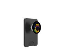 Chien rétro Cool avec écouteurs PopSockets PopWallet pour MagSafe
