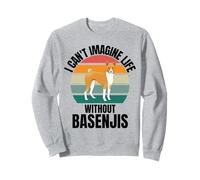 Chien rétro Mignon I Can't Imagine Life Without Basenji Dog Sweatshirt