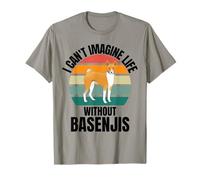 Chien rétro Mignon I Can't Imagine Life Without Basenji Dog T-Shirt