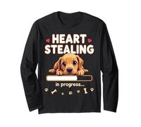 Chien Rhodesian Ridgeback en forme de cœur - Cadeau amusant Manche Longue