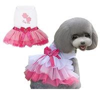 Chien Robe Luxe Chiot Jupe Chiens Vêtements Princesse Robes Mariage de Soirée Tutu Jupe Lèvres Rouges Bowknot Robe pour Petite Fille de Chien