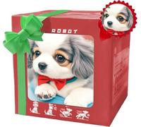 Chien Robot 2025, Mes Chiot robotiques réaliste,Chiot Robot Qui se Comporte comme Un Vrai Chiot, Chiens en Peluche interactifs pour Marcher, Aboie et Remue la Queue pour Enfants et Adultes (#06)