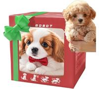 Chien Robot 2025, Mes Chiot robotiques réaliste,Chiot Robot Qui se Comporte comme Un Vrai Chiot, Chiens en Peluche interactifs pour Marcher, Aboie et Remue la Queue pour Enfants et Adultes (#04)