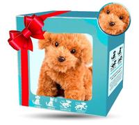 Chien Robot amélioré, Nouveau Chiot Robot réaliste - Agit comme Un Vrai Chiot - Marche, aboie, remue la Queue, s'assoit, Court, Animal de Compagnie électronique avec boîte Cadeau Brown